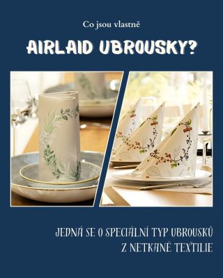 🌿Objevte kouzlo airlaid ubrousků – luxusních, měkkých a mimořádně savých! Ať už preferujete jednobarevnou eleganci nebo...